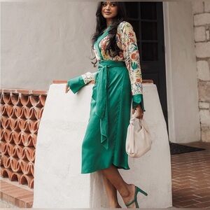 The Drop Ultramarine Sarong Wrap Skirt - NWT